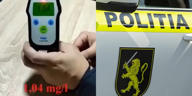 VIDEO/ Șofer beat criță, oprit de polițiști: A fost inițiat un proces penal